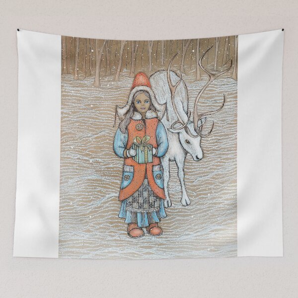 Item preview, Girl and Reindeer designed and sold by SantiagoJos.