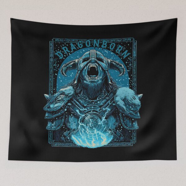 Item preview, Skyrim Dragonborn Fus Ro Dah Nordic Warrior designed and sold by RatherCreative.