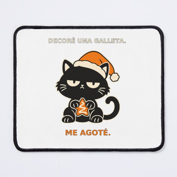 Item preview, Christmas cat exhausted after decorating just one cookie designed and sold by Honu2025.