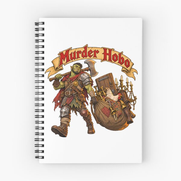 Item preview, Murder Hobo Half-Orc Hauling Stolen Loot designed and sold by bwanaboards.