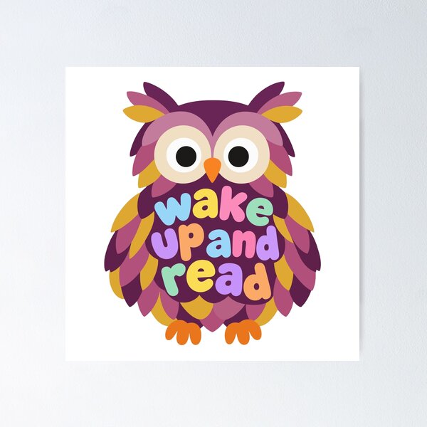 Item preview, Wake Up And Read Owl - Bookworm Literacy Dark Academia designed and sold by dannydesignerco.