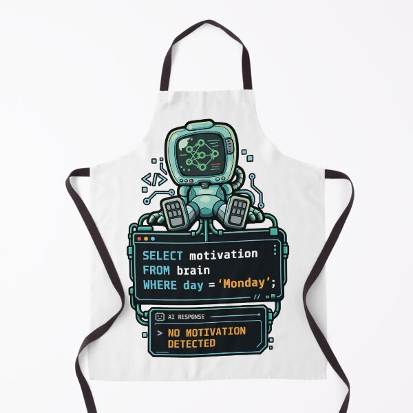 Item preview, No Motivation Detected — Funny Coding Robot designed and sold by digijob.