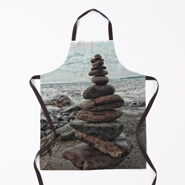 Item preview, Stacked Zen Stones On Ocean Beach designed and sold by Luxxe87.