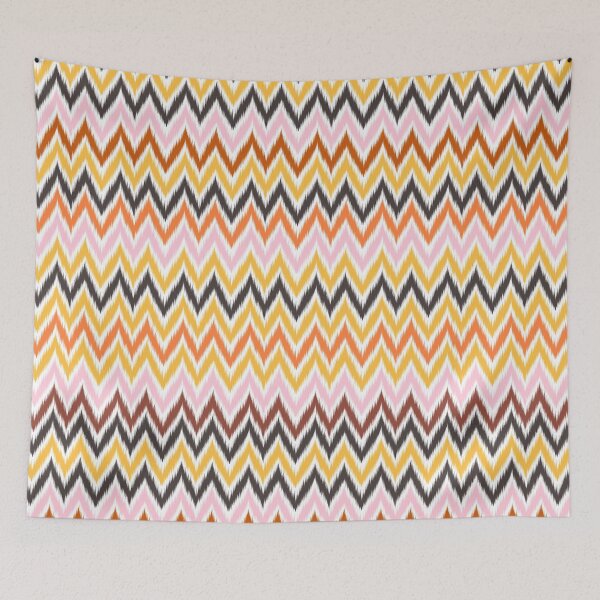 Item preview, Chevron Missoni vintage Halloween pattern designed and sold by Retro Street Studios.