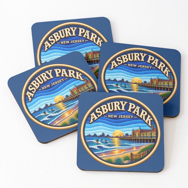 Item preview, Asbury Park New Jersey Beach Sunset designed and sold by Swanny's Custom T-shirt and Gift Designs.