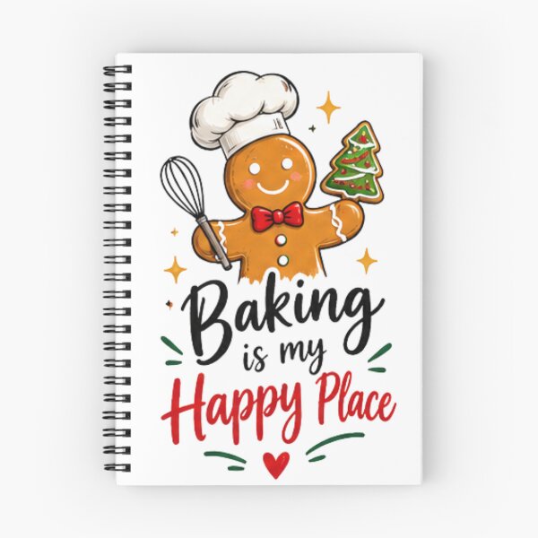 Item preview, Baking Is My Happy Place Christmas Baking Quote Design designed and sold by FuzionRaptor.