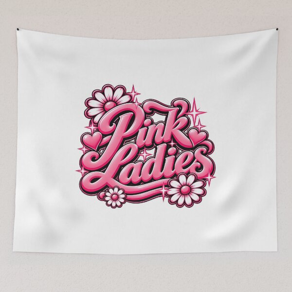Item preview, Pink Ladies Retro Rockabilly Flower designed and sold by Genius Geek.