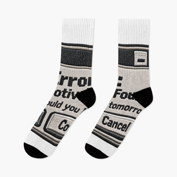 Item preview, Error 404 Motivation Not Found – Funny Retro Computer Embroidery designed and sold by Emoji Emblems.