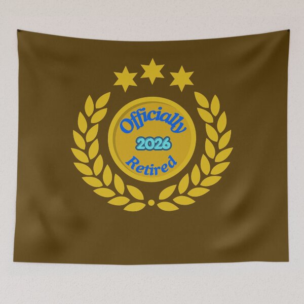 Item preview, Officially Retired 2026 Retro Star Retirement Party Gift Design designed and sold by Evelashop.