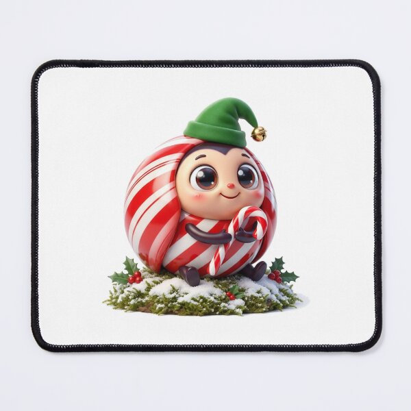 Item preview, Cute Candy Cane Ladybug Christmas Elf designed and sold by Thanat Pattern Studio.