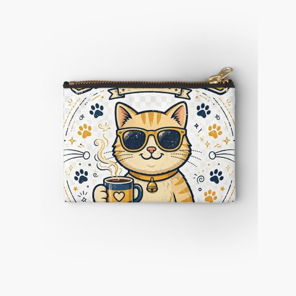 Item preview, Cat Dad Sunglasses Coffee Cute Retro T-Shirt designed and sold by EverydayBadge.