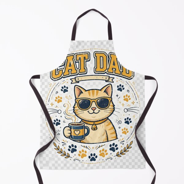 Item preview, Cat Dad Sunglasses Coffee Cute Retro T-Shirt designed and sold by EverydayBadge.
