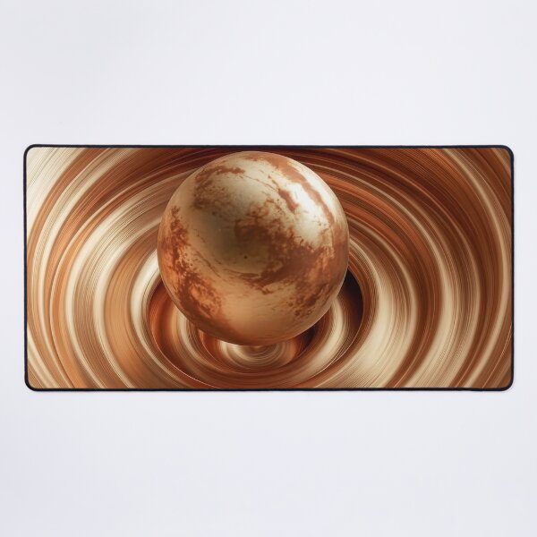 Item preview, Minimalist Abstract 3D Metallic Gravity Well Art designed and sold by MargaretWiktor.