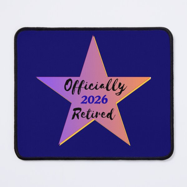 Item preview, Officially Retired 2026 Retro Star Retirement Party Gift Design designed and sold by Evelashop.