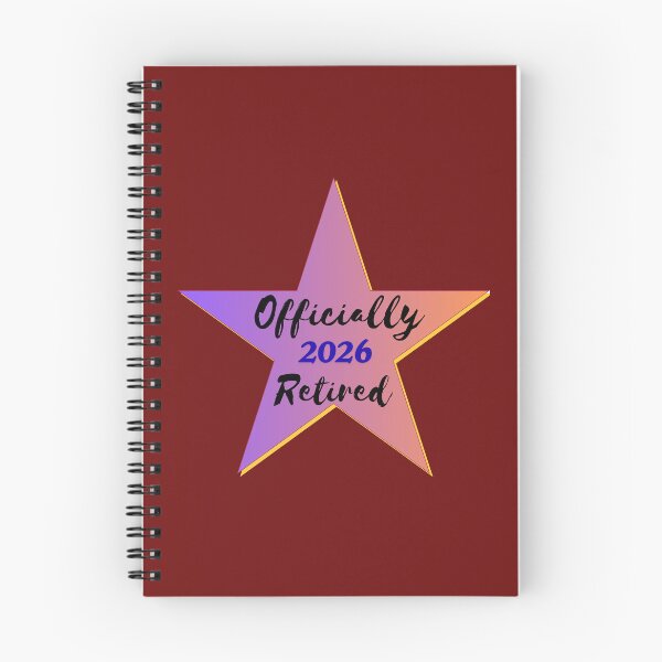 Item preview, Officially Retired 2026 Retro Star Retirement Party Gift Design designed and sold by Evelashop.