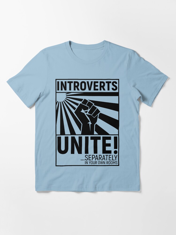 Thumbnail 2 von 7, Essential T-Shirt, Introverts unite! designt und verkauft von dynamitfrosch.