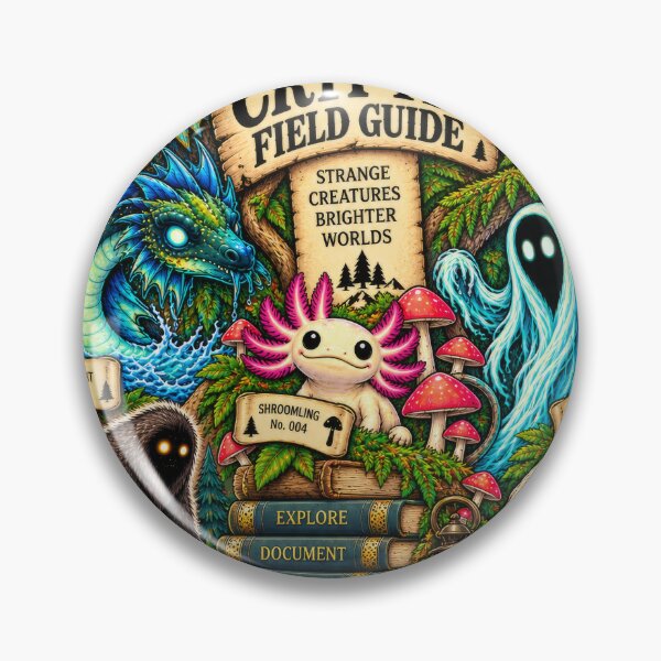 Item preview, Cryptid Field Guide – Fantasy Creatures, Mothman, Forest Spirits & Cryptozoology Art designed and sold by 3ichael 7ambert.