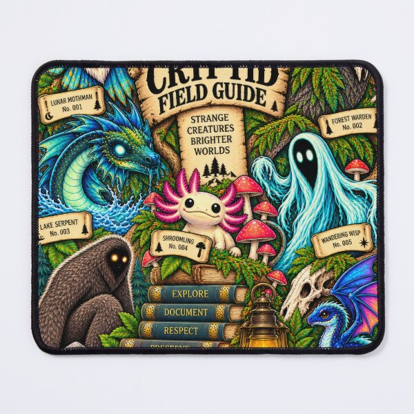 Item preview, Cryptid Field Guide – Fantasy Creatures, Mothman, Forest Spirits & Cryptozoology Art designed and sold by 3ichael 7ambert.