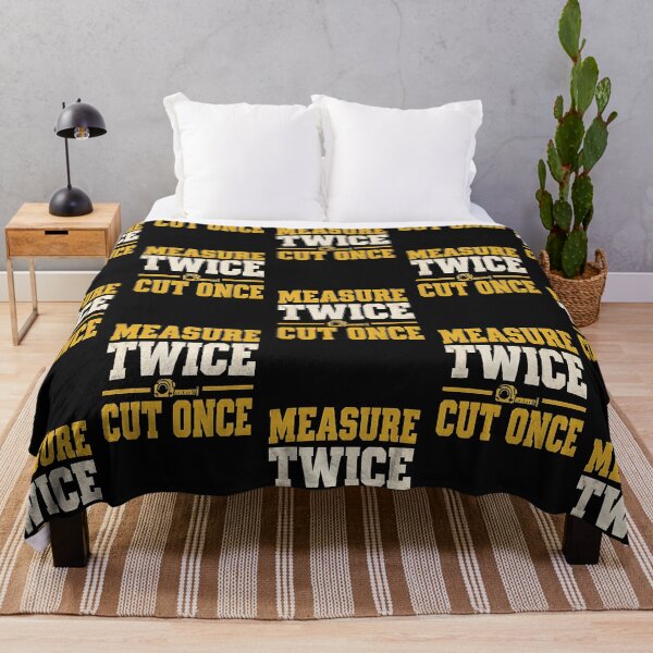 Item preview, Measure Twice Cut Once Carpenter Woodworker Shirt designed and sold by StudioBilly3000.
