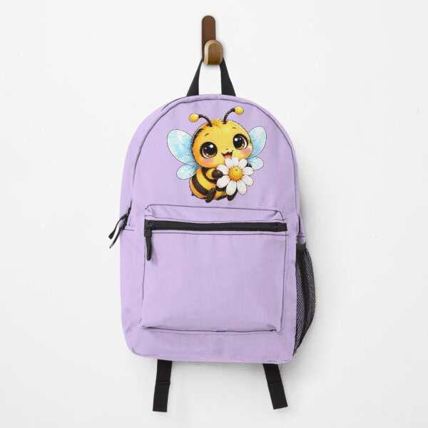 Item preview, Cute Kawaii Bee with Daisy – Adorable Bumblebee designed and sold by MushArtist.