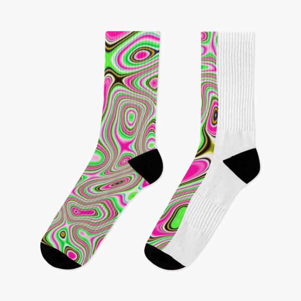Item preview, Neon Liquid Maze Abstract Pattern designed and sold by Dew Drop Designs.