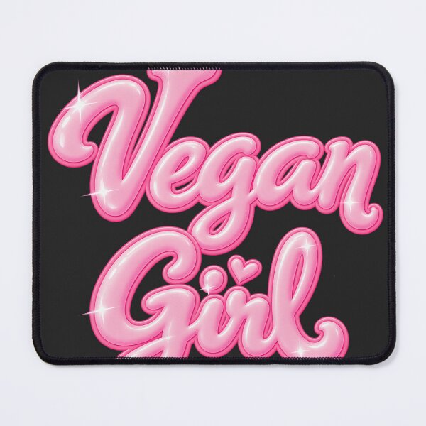 Item preview, Vegan Girl in Pink Barbie Font designed and sold by Danielle Official.