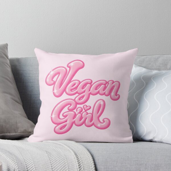 Item preview, Vegan Girl in Pink Barbie Font designed and sold by Danielle Official.
