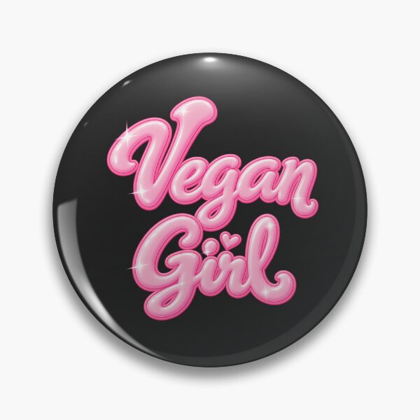 Item preview, Vegan Girl in Pink Barbie Font designed and sold by Danielle Official.