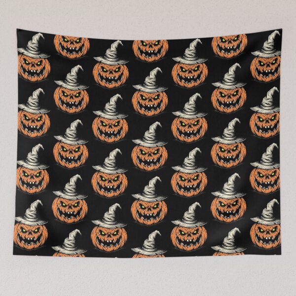 Item preview, Halloween Jack O Lantern In Witch Hat designed and sold by weirdove.