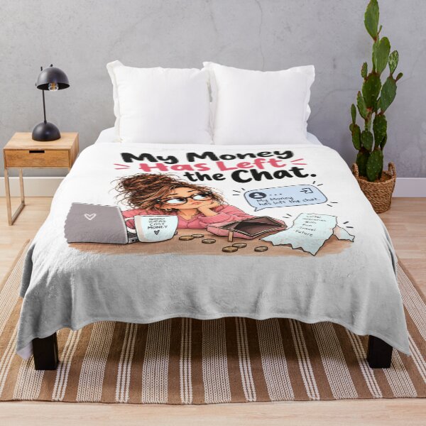 Item preview, My Money Has Left the Chat – Funny Money Humor Shirt designed and sold by MotylekAnia.