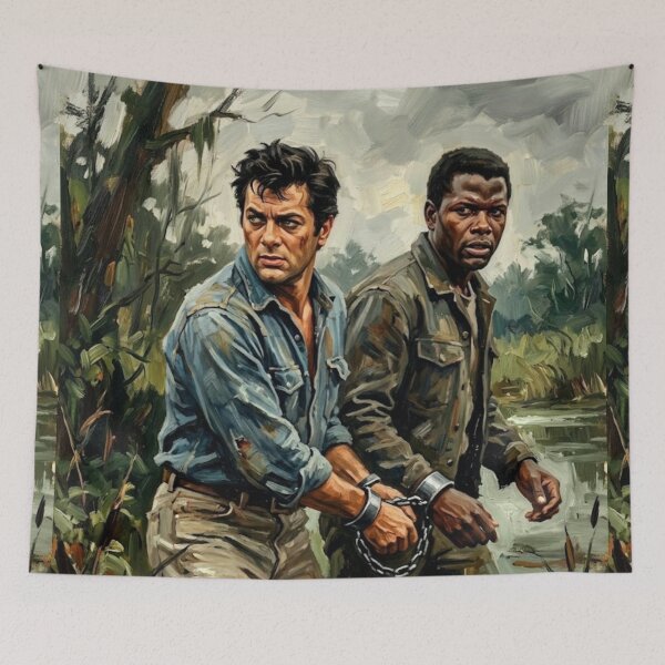 Item preview, The Defiant Ones Crime Drama Fine Art Tribute designed and sold by Art's Diner.
