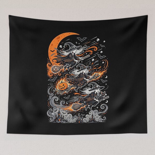 Item preview, Witchcraft Grand Prix — Broomsticks at Full Speed designed and sold by DibujandoPorfa.