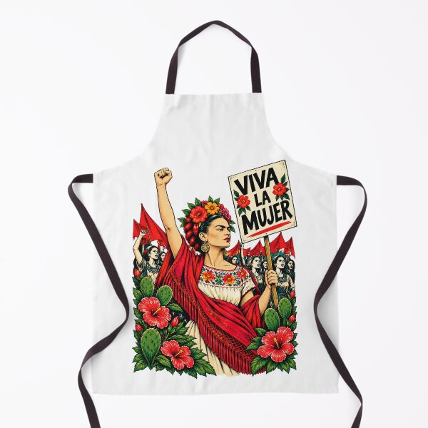 Item preview, Frida kahlo Viva La Mujer Feminist Floral Art designed and sold by TeeARTHY.