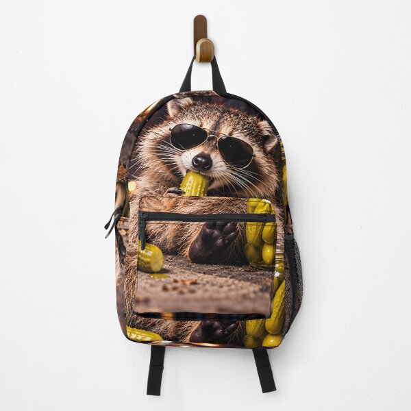 Item preview, Raccoon Eating Pickles designed and sold by Clothes With Smiling Animals Walt Gral.