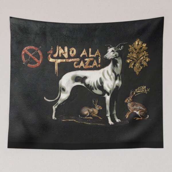 Item preview, GALOGO - Street Variations - No a la caza_09 designed and sold by GALOGO – Art for Sighthounds & Animal Welfare.