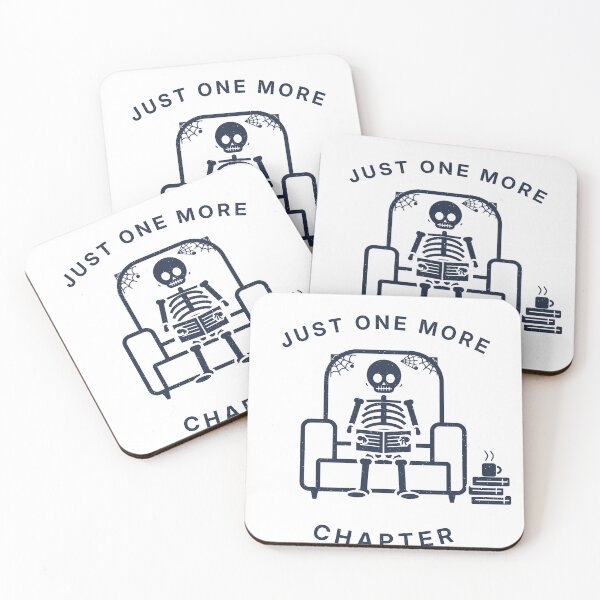 Item preview, Just One More Chapter Skeleton Book Lover designed and sold by shopLSVdesigns.