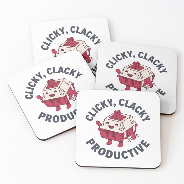 Item preview, Clicky Clacky Productive Funny Mechanical Keyboard Switch Wrench T-Shirt designed and sold by Design-Pro-21.