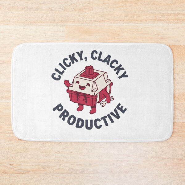 Item preview, Clicky Clacky Productive Funny Mechanical Keyboard Switch Wrench T-Shirt designed and sold by Design-Pro-21.