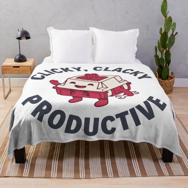 Item preview, Clicky Clacky Productive Funny Mechanical Keyboard Switch Wrench T-Shirt designed and sold by Design-Pro-21.