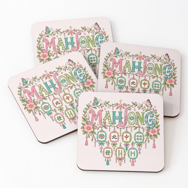 Item preview, Floral Mahjong, Mahj Girls Game Night, Mahjong Friends Group, Mahjong Lover Gift for Her designed and sold by Quiajia.