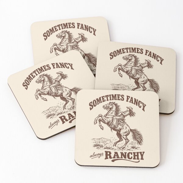 Item preview, Cowgirl Horse Sometimes Fancy Always Ranchy Retro designed and sold by Y-Vibes.