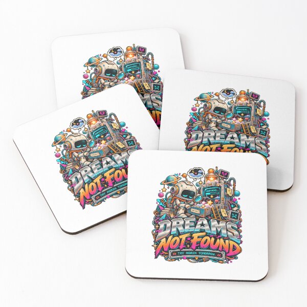 Item preview, Dreams Not Found – Funny Robot Searching for Dreams Cyberpunk designed and sold by NarpLTD.