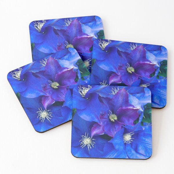 Item preview, Blue Velvet — Deep Blue Clematis Blooms designed and sold by Bitseybits.