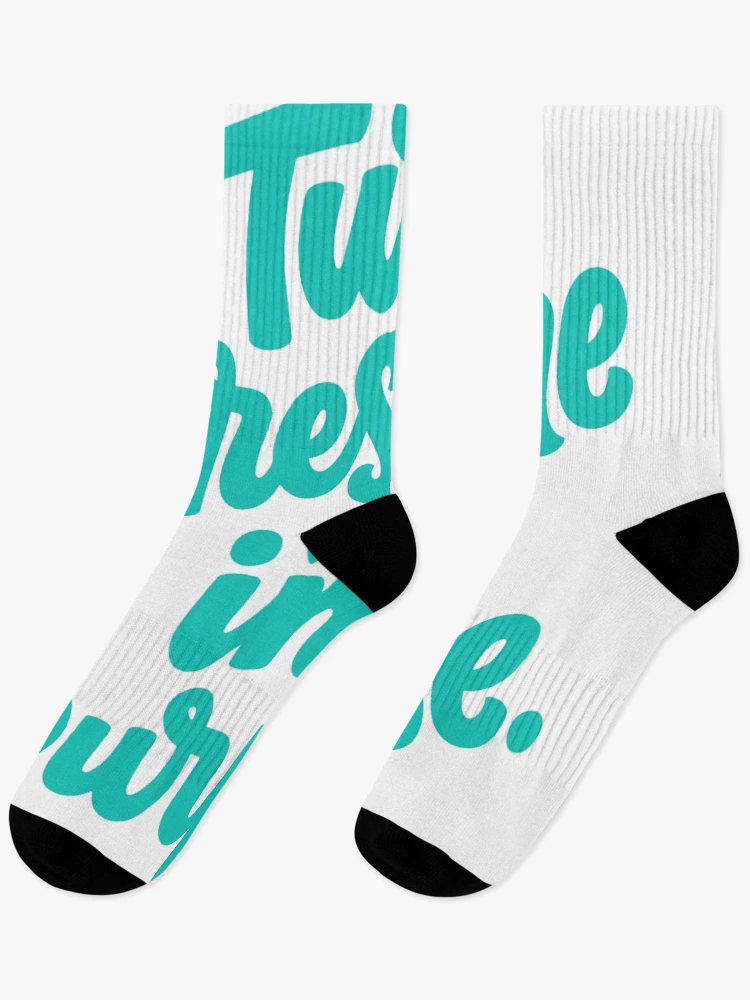 Thumbnail 1 of 5, Socks, Turn Pressure Into Purpose Script Lettering designed and sold by andry01.