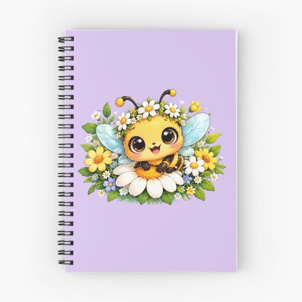 Item preview, Cute Kawaii Bee with Daisy – Adorable Bumblebee designed and sold by MushArtist.