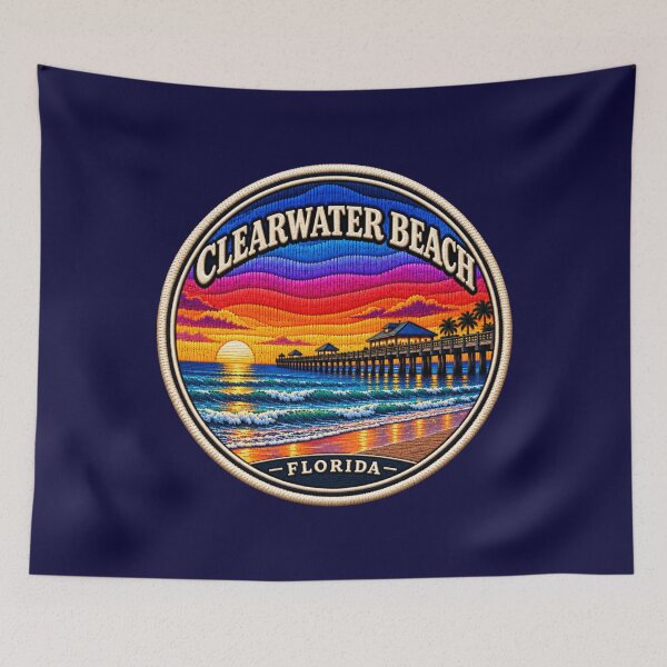 Item preview, Clearwater Beach Florida Sunset Pier designed and sold by Swanny's Custom T-shirt and Gift Designs.