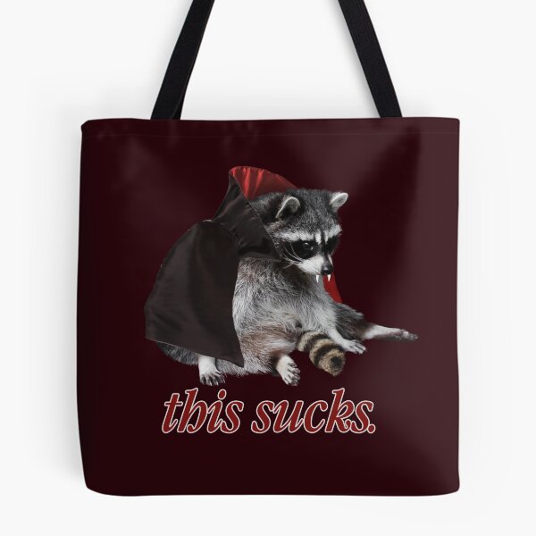 Item preview, This Sucks Vampire Raccoon - Count Dracula (Raccula) Halloween designed and sold by snazzyseagull.