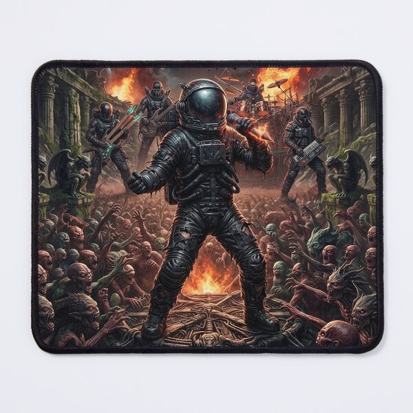 Item preview, Cosmic Metal Band Astronaut Post-Apocalyptic  designed and sold by Rain-Road.