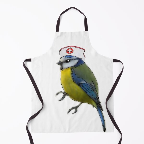 Item preview, Tim the tit bird in nurse hat- animalzinhats designed and sold by Ashley’sAnimalz.