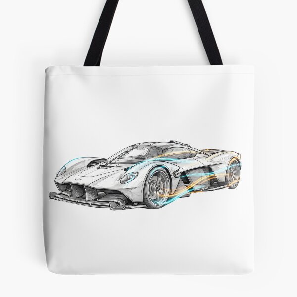 Item preview, Futuristic Hypercar Concept Hand Drawn Automotive Sketch designed and sold by EACREST.